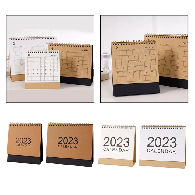 DESKTOP 2023 DESK Calendar Monthly Schedule Planner Sheet Flip Calendar