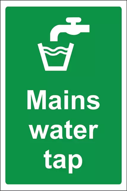 Panneau de sécurité robinet d'eau secteur
