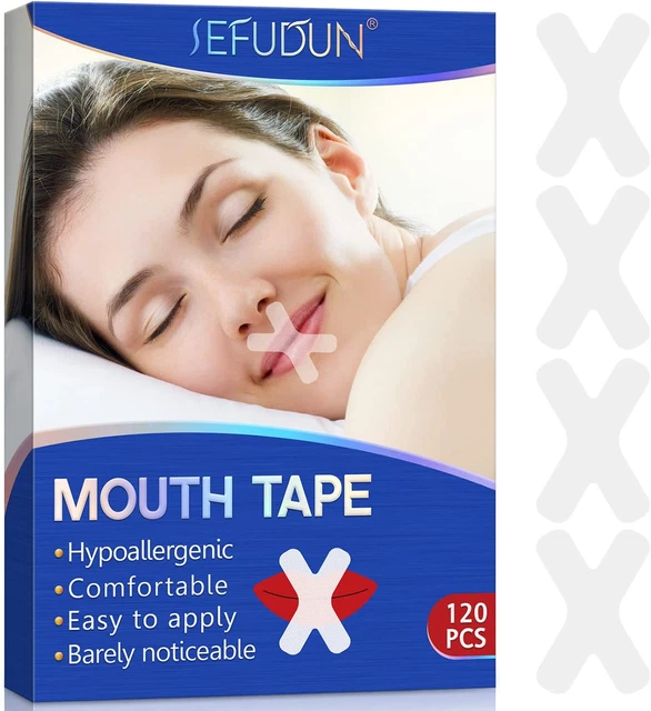 Nastri anti Russare 120 Pezzi Di Strisce per Dormire anti Russamento Sleep Strip