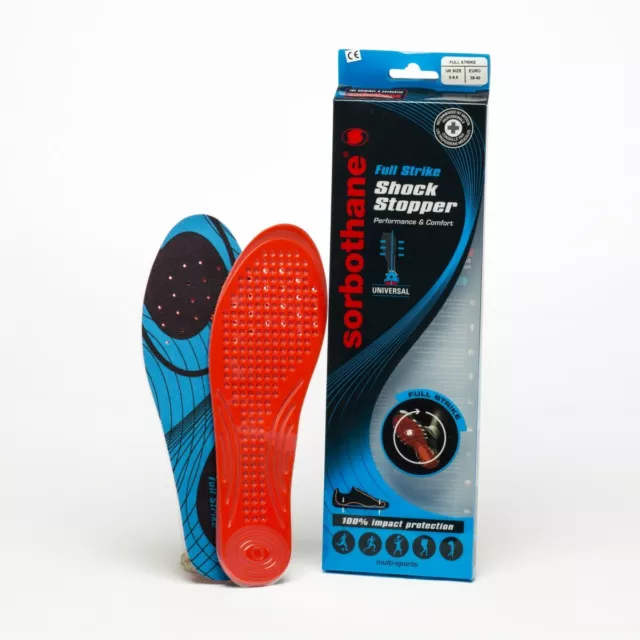 2560/689 Sorbothane Semelle Full Strike Shock Stopper 100% Impact Protection