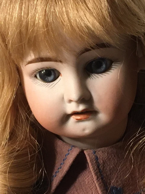 POUPÉE ANCIENNE MARQUE U _Yeux fixes Bleu tête porcelaine_46 cm EUR 319 ...