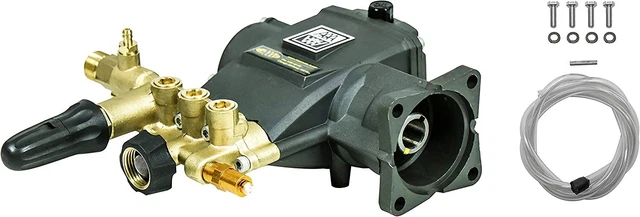 AAA 90036 Horizontal Triplex Plunger Replacement Pressure Washer Pump Black