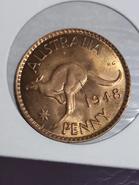 Australian 1948 PENNY CH UNC