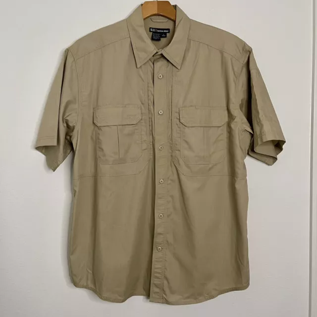 511 TACTICAL SERIES Shirt Mens L Tan Ripstop Short Sleeve $19.98 - PicClick