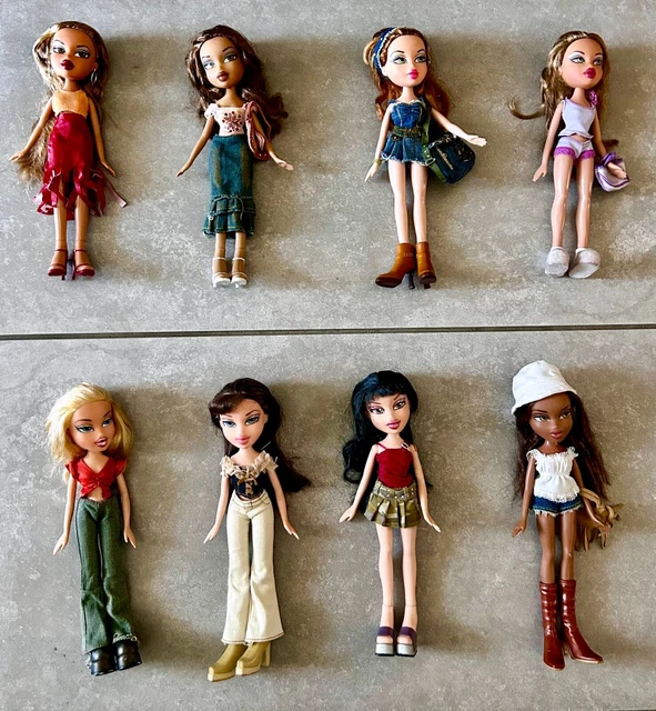 Bratz Lotto Bambole Da Collezione - Dolls Rare Vintage - 8 Pezzi + Accessori !!