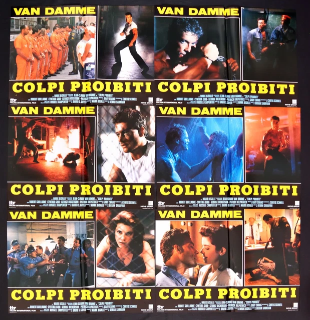 FOTOBUSTA COUPS INTERDIT Van Damme Death Warrant Guillame Arts Martiaux