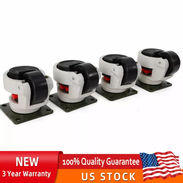High-quality GD-80F Set of 4 Leveling Casters High Wear Resistance Low Noise 9mm