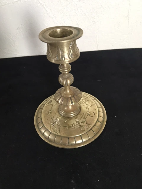 Ancien Bougeoir Bronze de Georges DELASSALLE, vintage