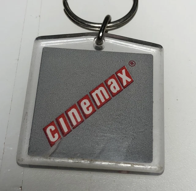 VINTAGE CINEMAX CABLE Movie Television TV Satellite Network Keychain