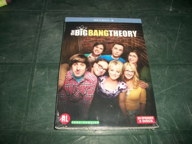 coffret 3 DVD, the big bang theory, intégrale de la saison 8, neuf