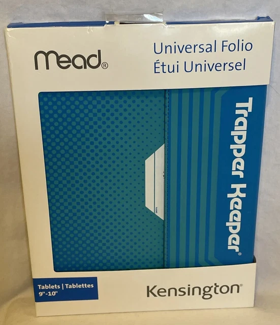 Kensington Blue Universal Folio For 9"-10" Tablet NIB TRAPPER KEEPER by MEAD