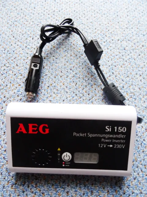AEG Pocket Spannungswandler Si 150 - 12V bis 230V - weiß - NEU ohne OVP