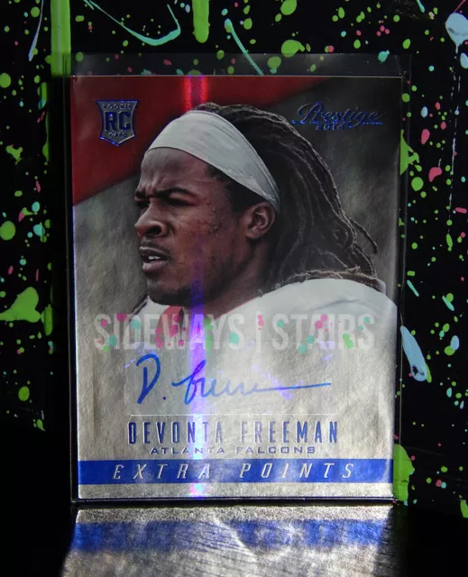 DEVONTA FREEMAN PRESTIGE 2014 Extra Points auto rookie rc prizm falcons 232 blue