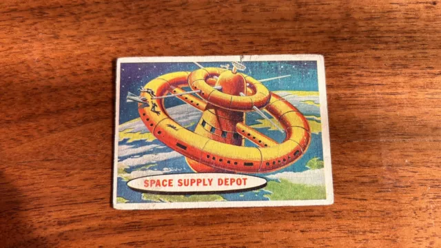 1957 Topps Space Cards Number 53 Space Supply Depot