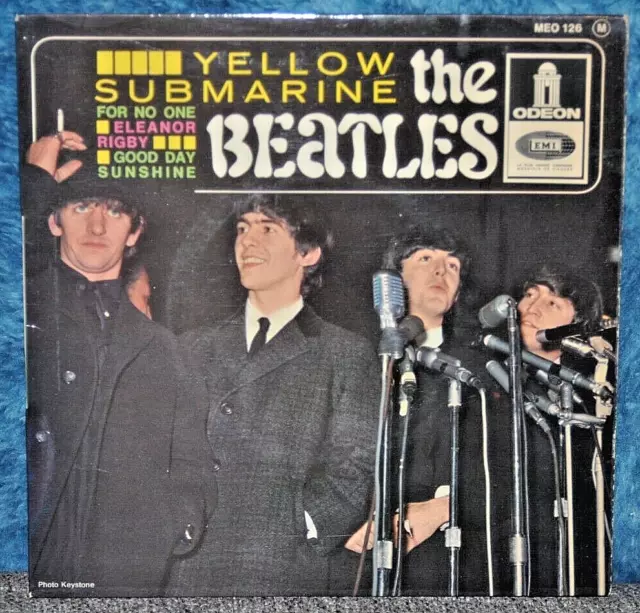 The Beatles Ep 45 Tours Odeon Meo 126 Yellow Submarine