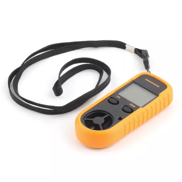 Handheld LCD Digital Anemometer Wind Speed Scale Gauge Meter Thermometer Tester