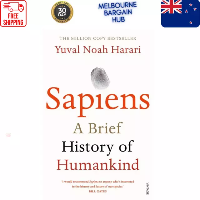 Sapiens A Brief History of Humankind by Yuval Noah Harari Paperback Book NEW