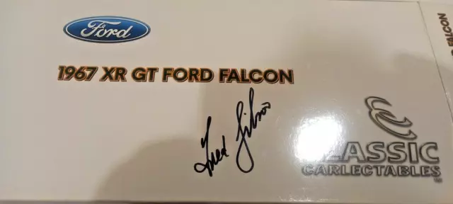Classic Carlectables AUTOGRAPHED Ford XR GT Falcon 52D Bathurst Winning Car.