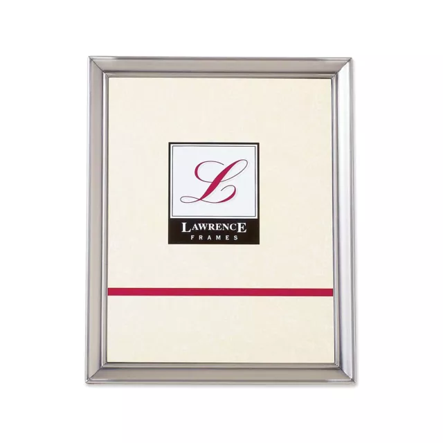 Lawrence Frames Brushed Pewter 8x10 Metal Picture Frame 609080