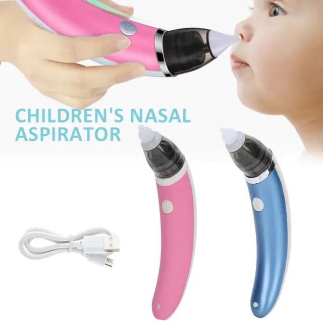 Baby Nasal Aspirator Electric Safe Hygienic Nose Cleaner Snot Sucker Suction