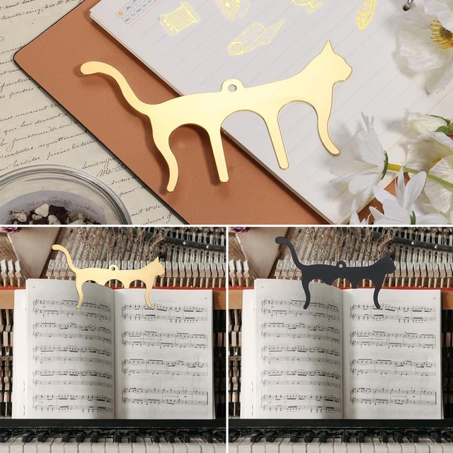 Music Book Clip- Cat Shape Page Holder for Sheet Music Stands, Pianos, Musicians