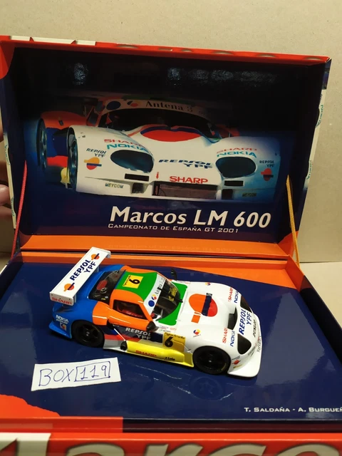FLY A28 MARCOS LM 600 - Spanish GT Championship 2001 SLOT CAR 1/32