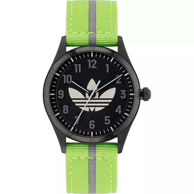 Orologio Uomo ADIDAS STREET CODE FOUR  AOSY23040 Tessuto Verde Acido OFFICIAL