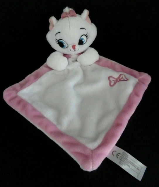 1. Doudou Plat Disney Nicotoy Marie Chat Des Aristochats Rose Blanc Noeud Neuf *