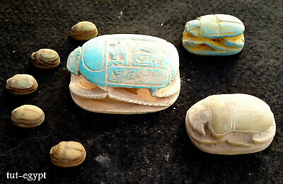 8 RARE ANCIENT EGYPTIAN PHARAONIC ANTIQUE Scarab Protection Stone (1256 BC)