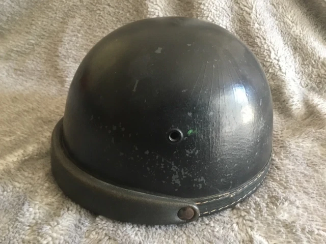 Motorradfahrerhelm 30 er Jahre. Komplett