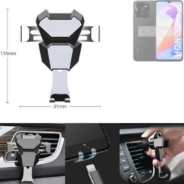 Support Téléphone Voiture K-S-Trade Pour Ulefone Armor 13 (noir, Fixation Pare-brise/tableau De Bord)