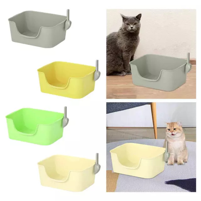 Cat Litter Box Bedpan Cat Litter Basin Portable Open Top Pet Litter Tray