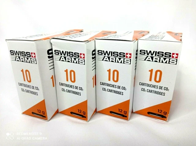 Airsoft BOITE Cartouches lot de 10 CO2 SWISS ARMS 12g neuf en stock