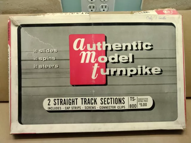 Vintage AMT Authentic Model Turnpike Track Section For 1/25th Scale.