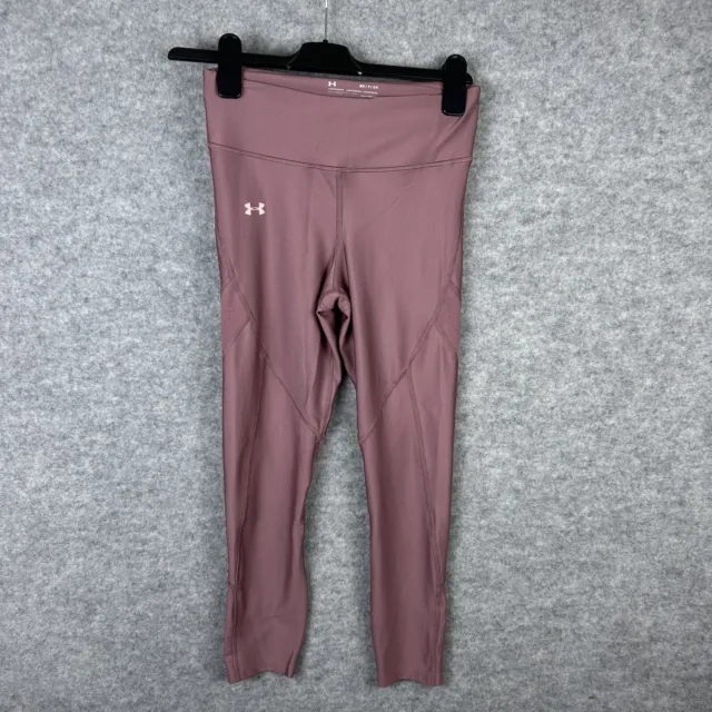 Under Armour Leggings Womens Small Heat Gear Compression Pink Ankle Running