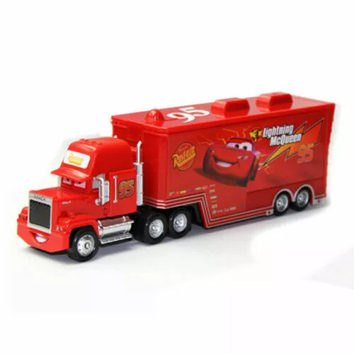 Disney Pixar Cars Lightning McQueen Mack Truck 1:55 Diecast Toys Car Loose Gift