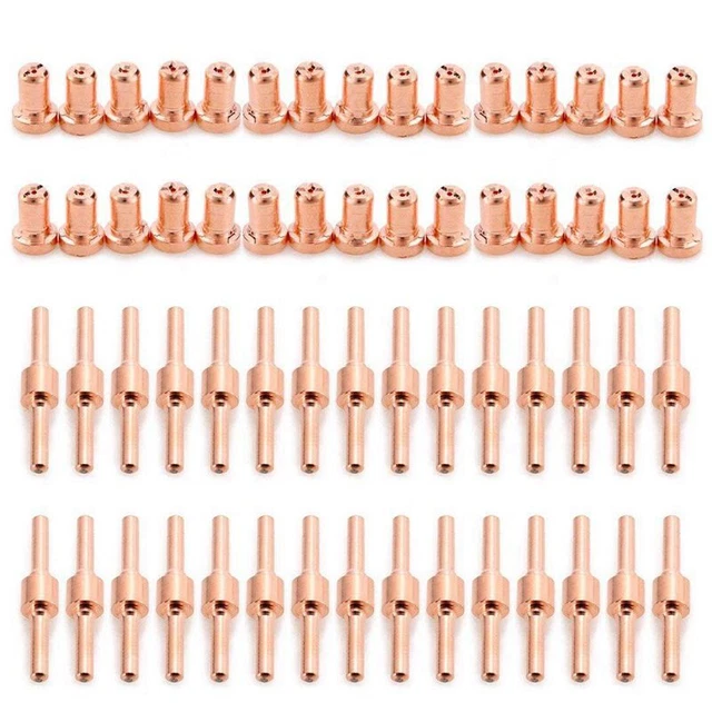 60pcs Extended Long Plasma Cutter Tip Electrodes&Nozzles Kit ConsuZ9