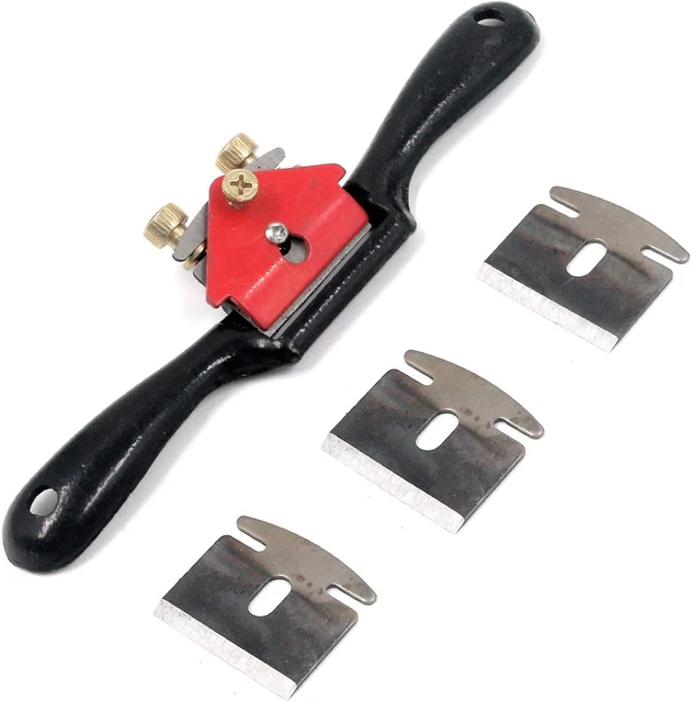 Metal Spokeshave Adjustable Spoke Shave Woodworking Hand Cutting Tool with Blade