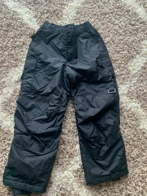 Kids Boys Girls Black Ski Snow Pants Size Small 6-8