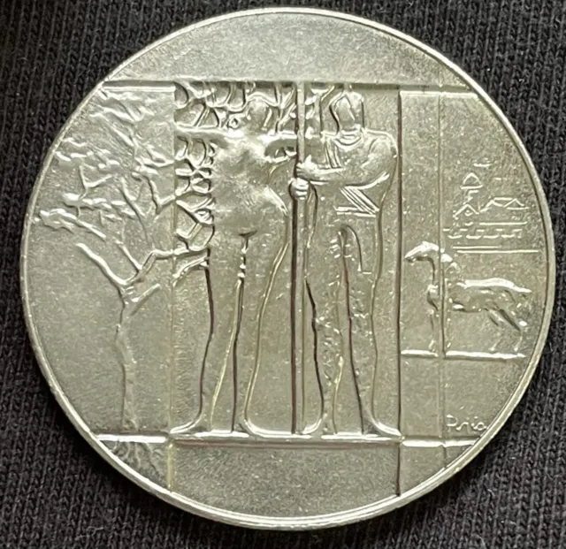 1980 Buenos Aires, Argentina Antonio Pujia Sculptor Sterling Silver Medal Scarce