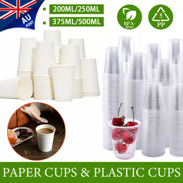 Disposable Paper Cups Plastic Cup Drink Tea Water Drinking Water Cup Party Bulk