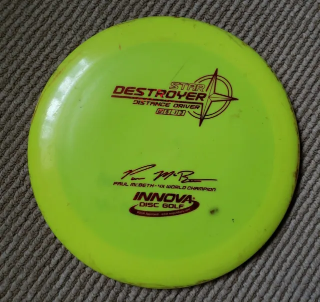 star destroyer innova Paul Mcbeth 4x World Champion yellow penned