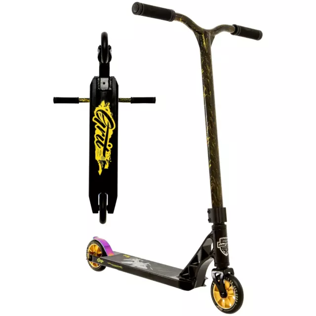 Grit Fluxx  Complete Pro Stunt Scooter - Black / Laser Gold