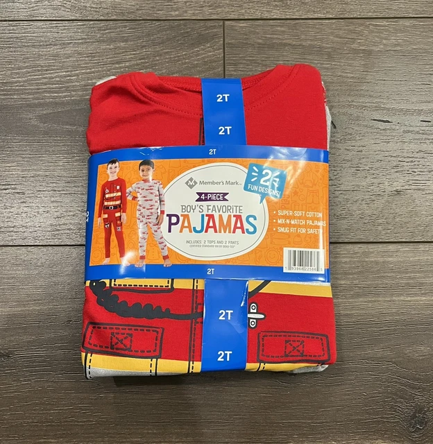 Member’s Mark Toddler Boys 2T Fireman Themed 4-Piece Cotton Pajama Set Member’s Mark Toddler Boys 2T Fireman Themed 4-Piece Cotton Pajama Set