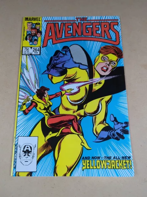 Marvel The Avengers #264 1st App of 2nd Yellow Jacket Rita DeMara NEWSSTAND! B3