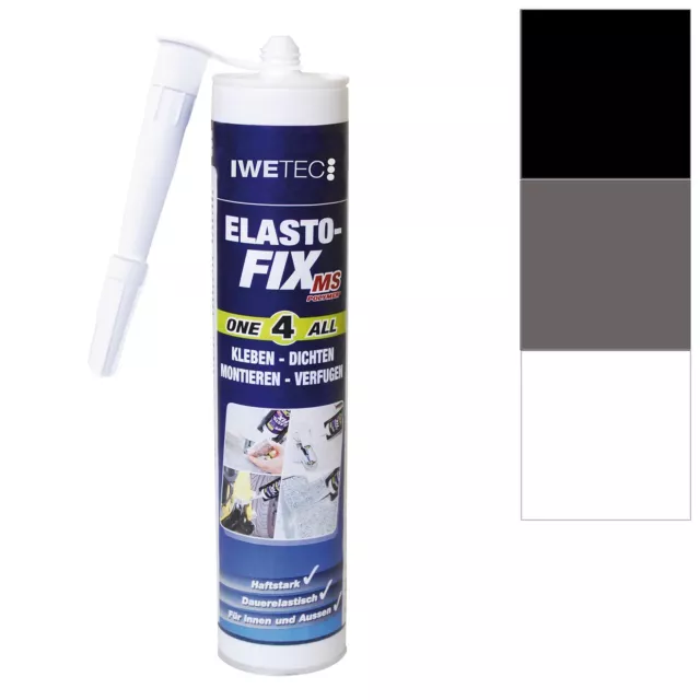 IWETEC Klebstoff Dichtstoff Elasto Fix MS Polymer Montagekleber Dichtmasse 290ml