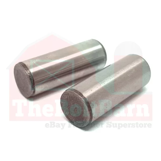 1/2" Dowel Pins Thru Hardened Alloy Plain (Choose Length & Quantity)