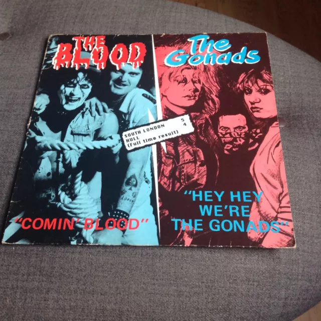 The Blood / Gonads - Split LP (Punk/Rock/UK82/Oi!) BLUE LABELS 1988 LINK