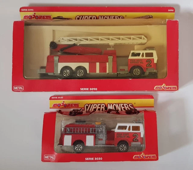 Majorette Série 3000 - Mack Pompiers Nacelle 3091 - Échelle 1/47 - Neuf Sous Blister