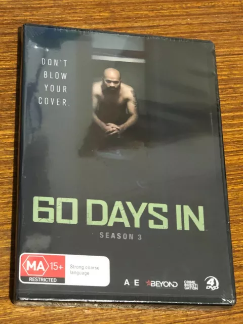 60 Days In : Season 3 (DVD, 2019, 4-Disc Set) Brand New Sealed Region 4